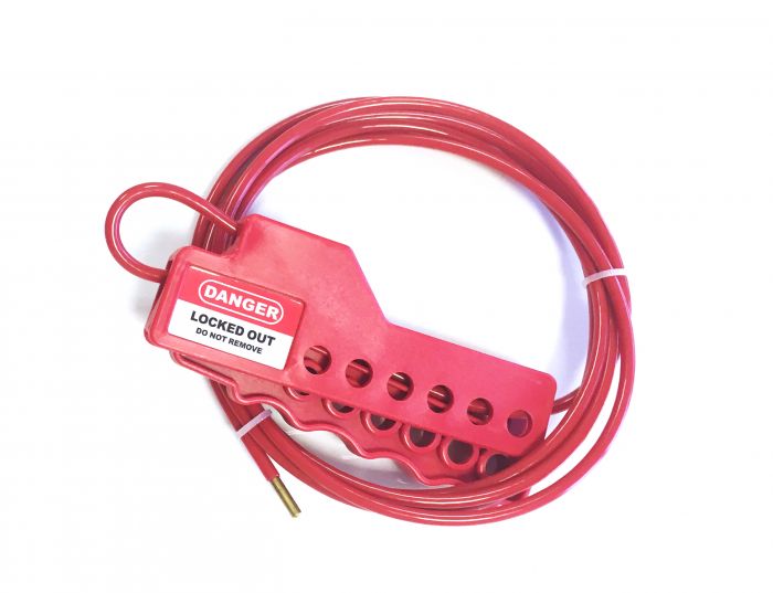 Compact 6 hole cable lockout