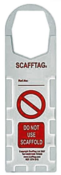  Scafftag for Scaffold Tagging - Scafftag holders / pack of 10 