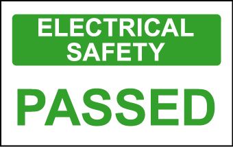 Elec Inspec Labels 25x40mm S/A vinyl Roll 250 E/S Passed